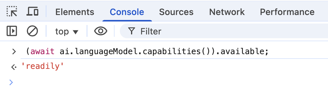DevTool Console