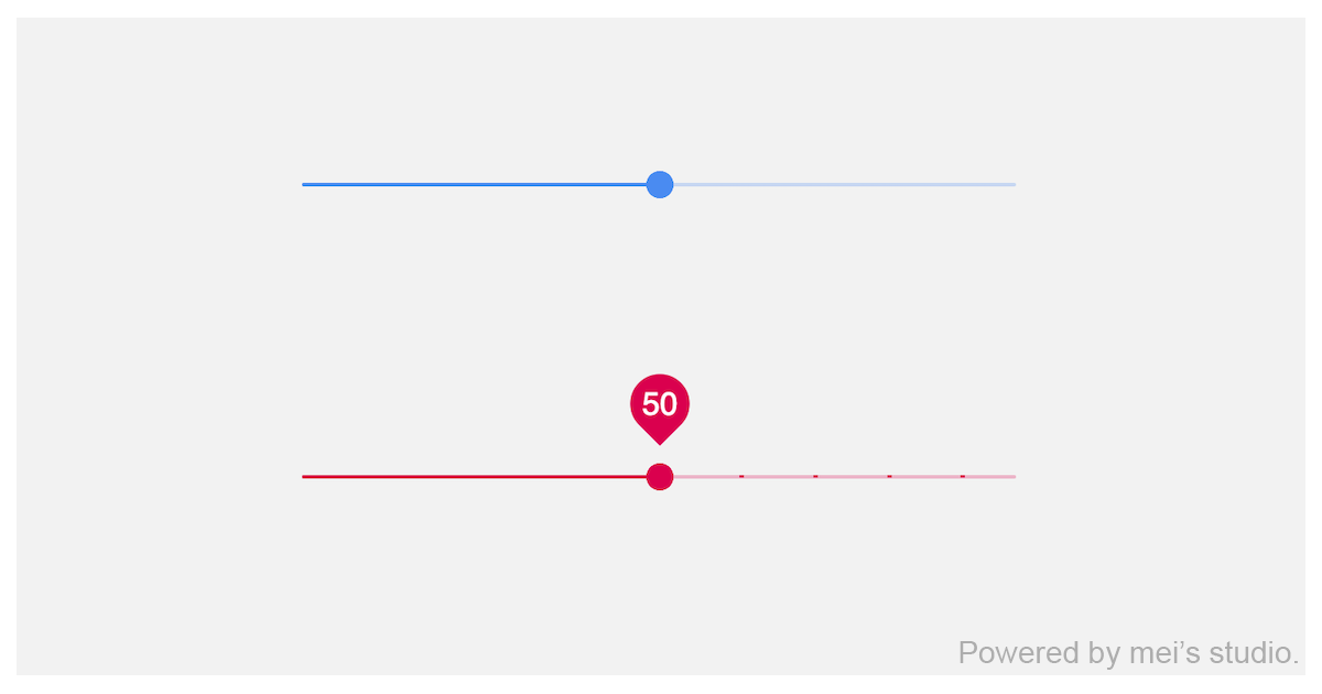 Web Component: - web components based input[type=range] effect